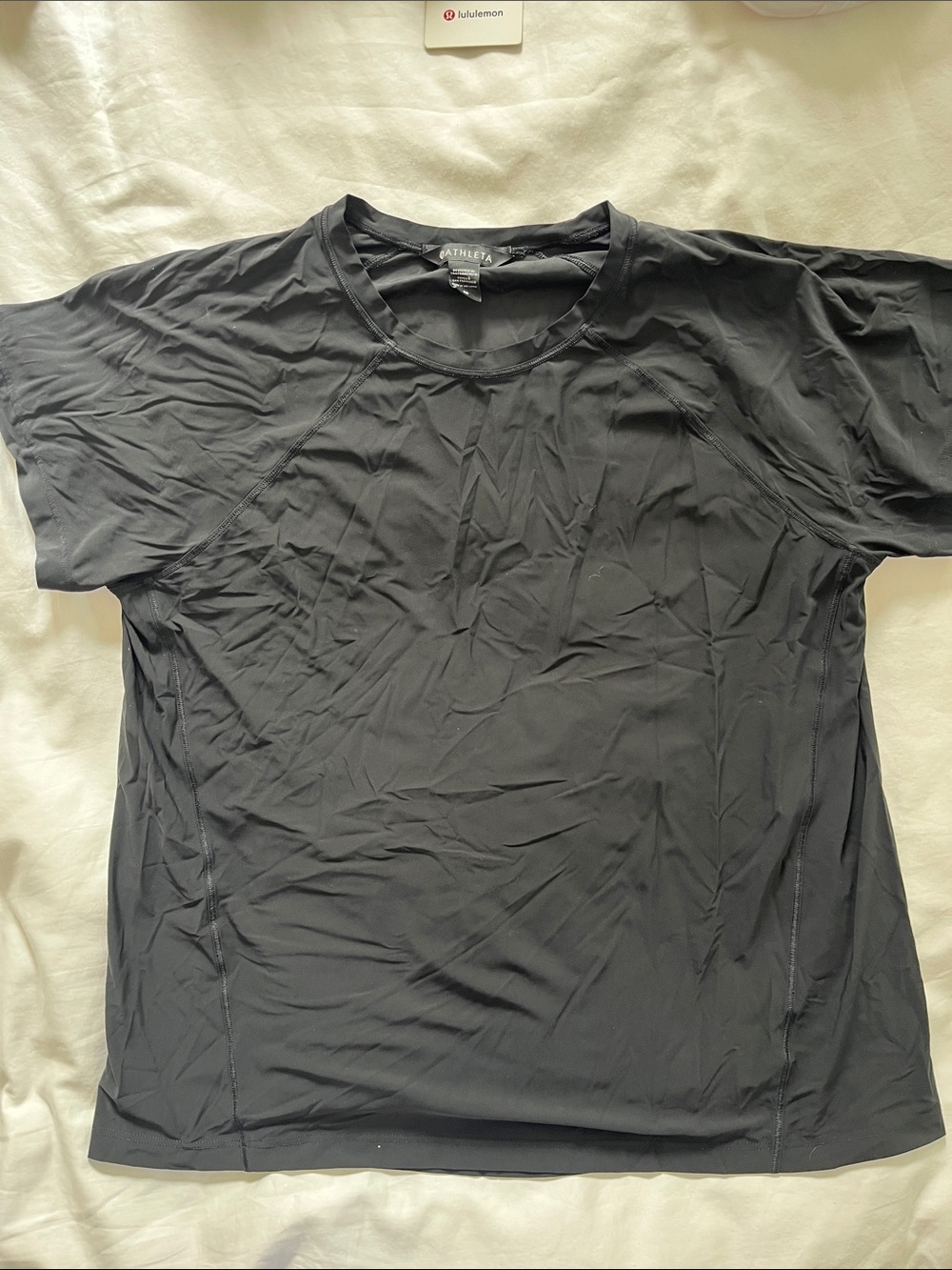 Athleta Women’s Black Short-Sleeve Crew Tee